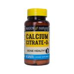 Mason Natural Calcium Citrate + D3 -  Canxi hữu cơ mát (Hộp 60 viên)