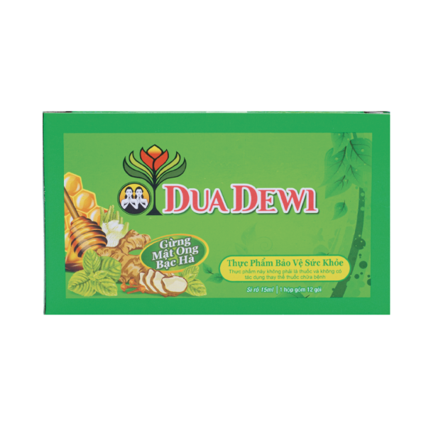 Thực phẩm bảo vệ sức khỏe DUADEWI - Giúp giảm triệu chứng chảy nước mũi, đau họng (Hộp 12 gói)