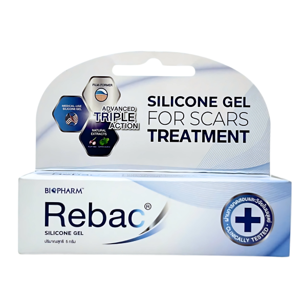 Gel Silicone phòng ngừa và điều trị sẹo Rebac (Tuýp 5g)