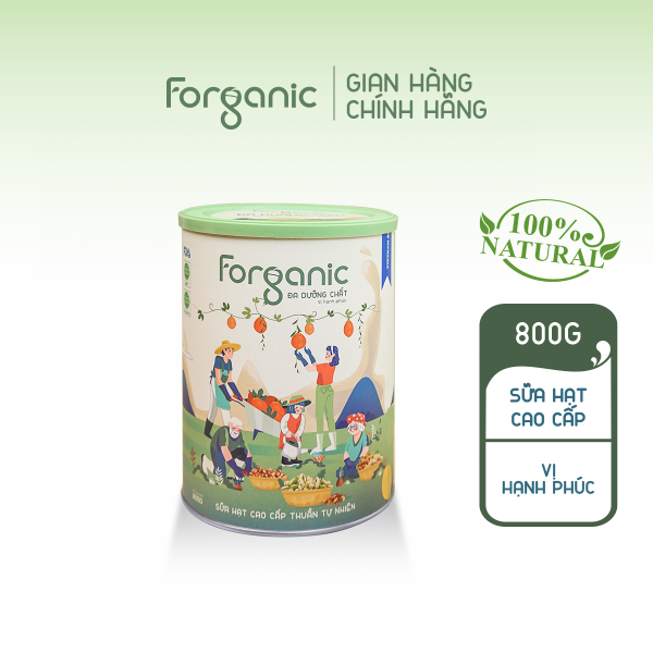 Sữa hạt Forganic Đa Dưỡng Chất - Bổ sung dưỡng chất thiết yếu (Lon 800 gr)